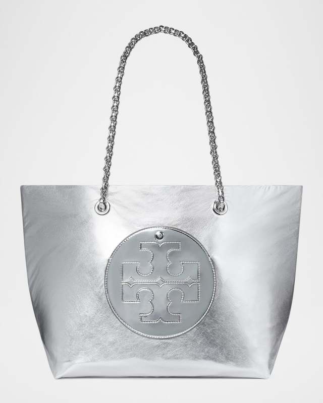 Ella Metallic Chain Tote Bag